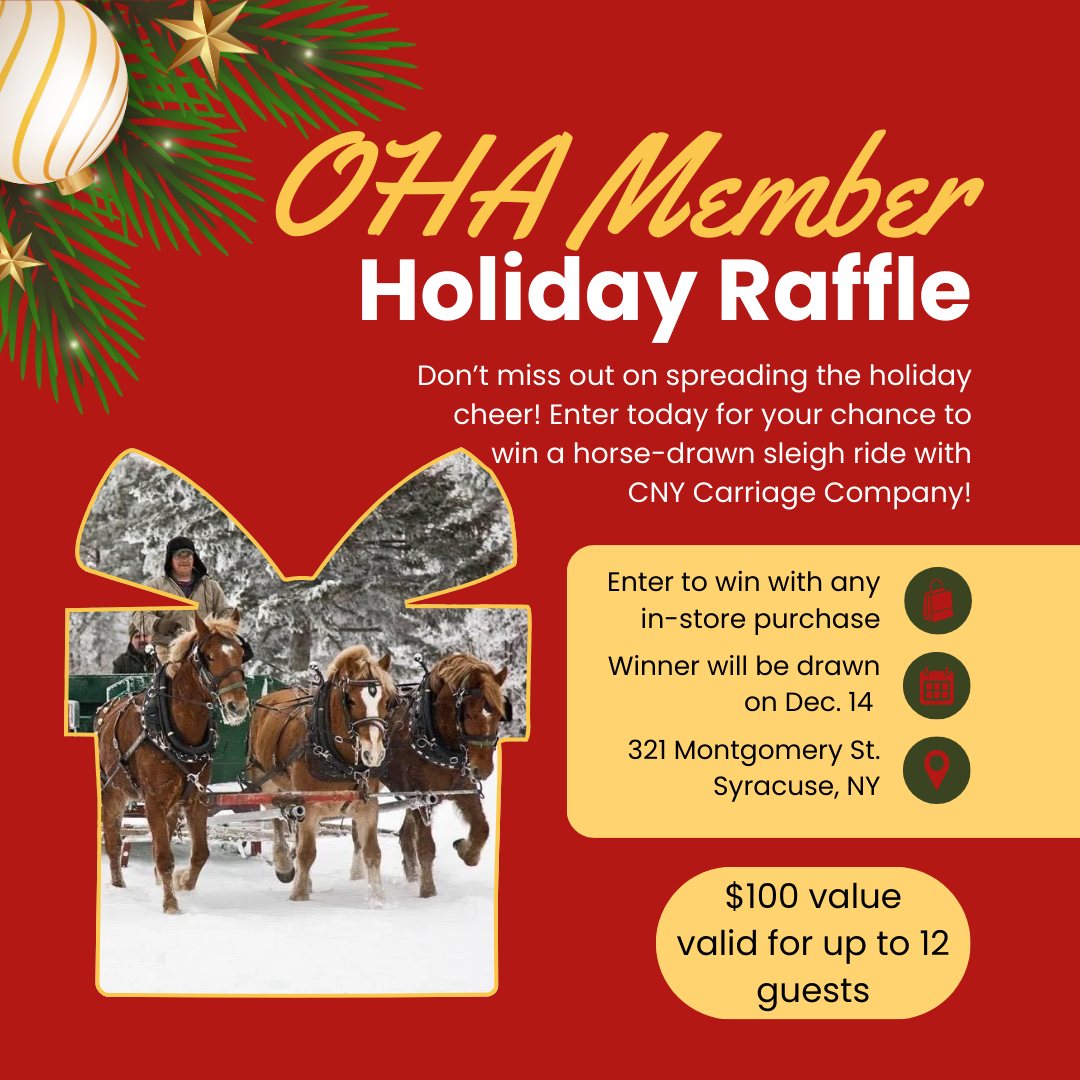 Onondaga - 🎁 OHA Gift Gallery Raffle 🎁 Visit us in store to enter our ...