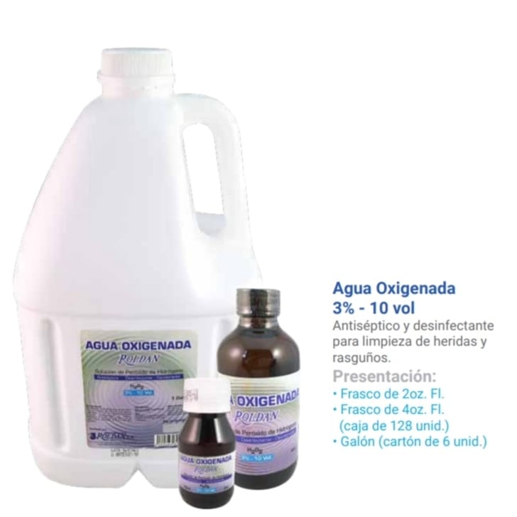 Laboratorios - Agua oxigenada 3% Antiséptico y desinfectante para ...