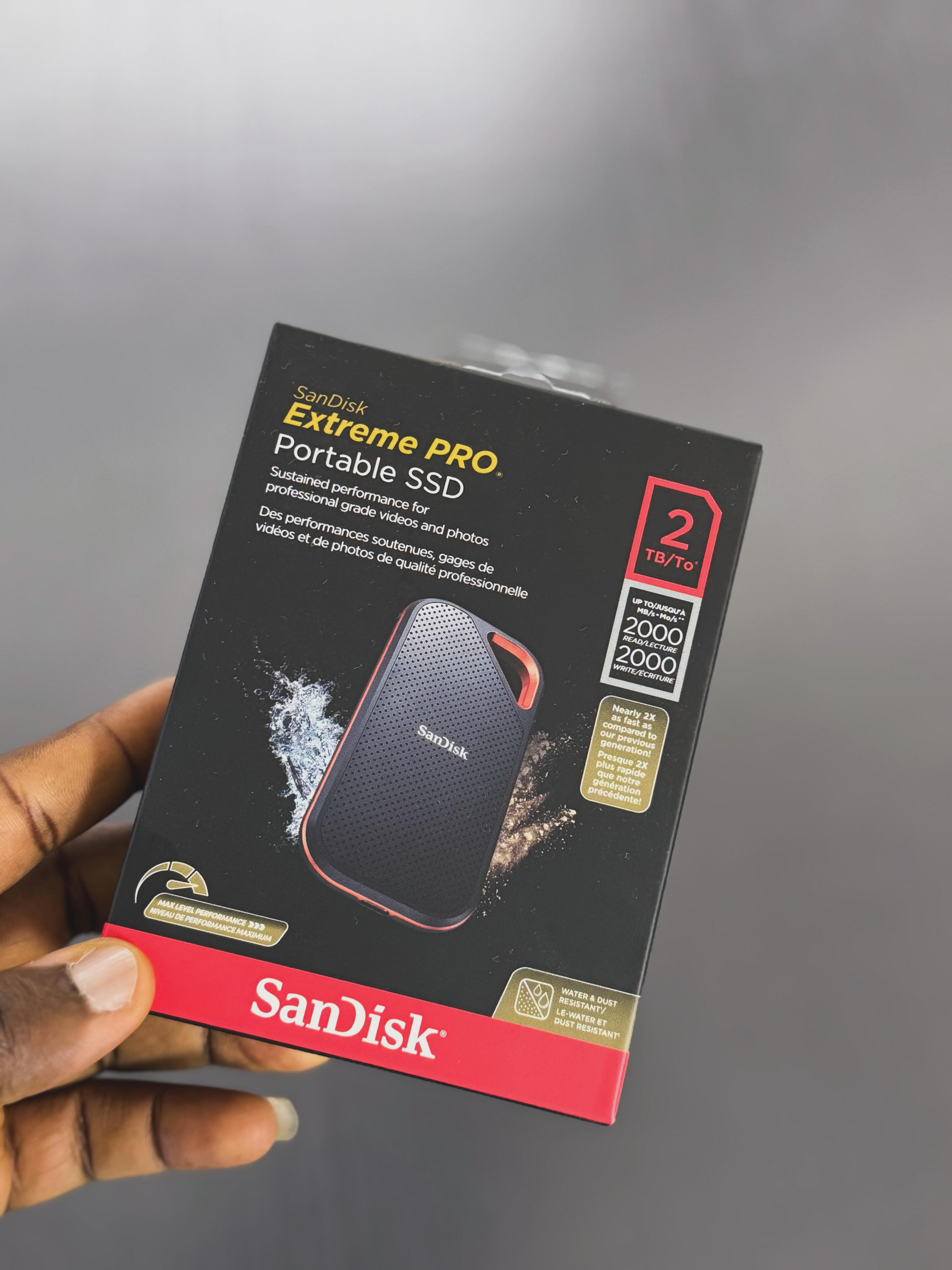 Sandisk 2TB 2000mb/s Extreme PRO Portable SSD…@N480,000 (Brand New