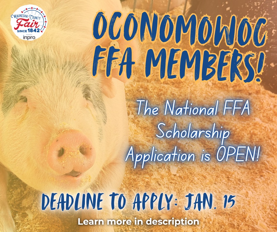 Waukesha - 💙🌾 Attention Oconomowoc FFA! The National FFA Scholarship ...