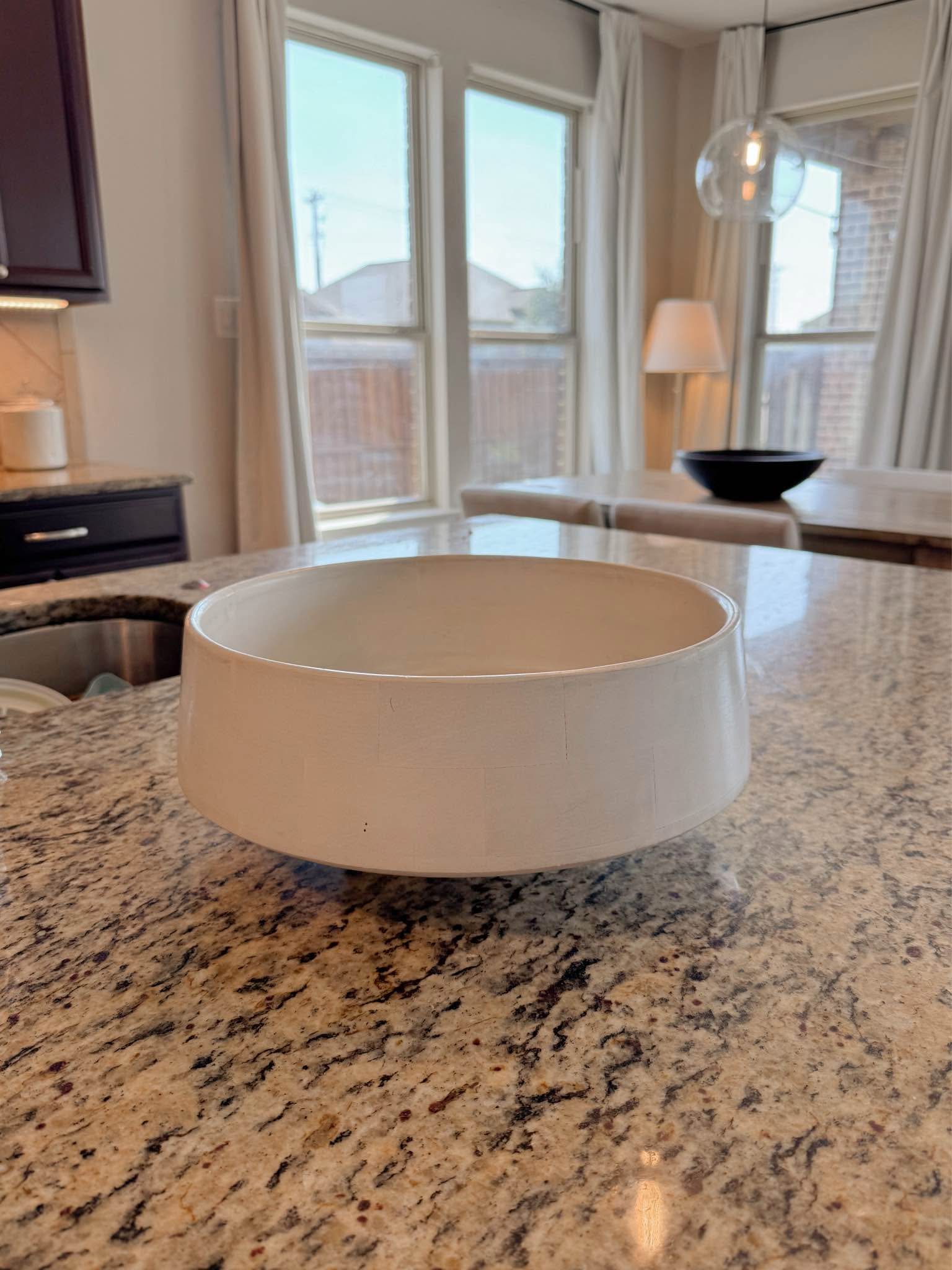 Crate and barrel white wood decorative bowl - Decorative Plates, Bowls