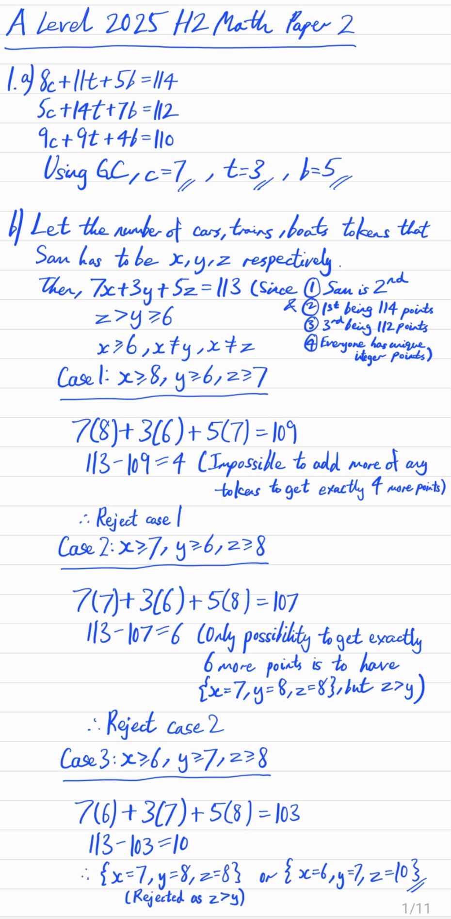 Here are the solutions for A Level 2025... - Mathphysicslover | Facebook