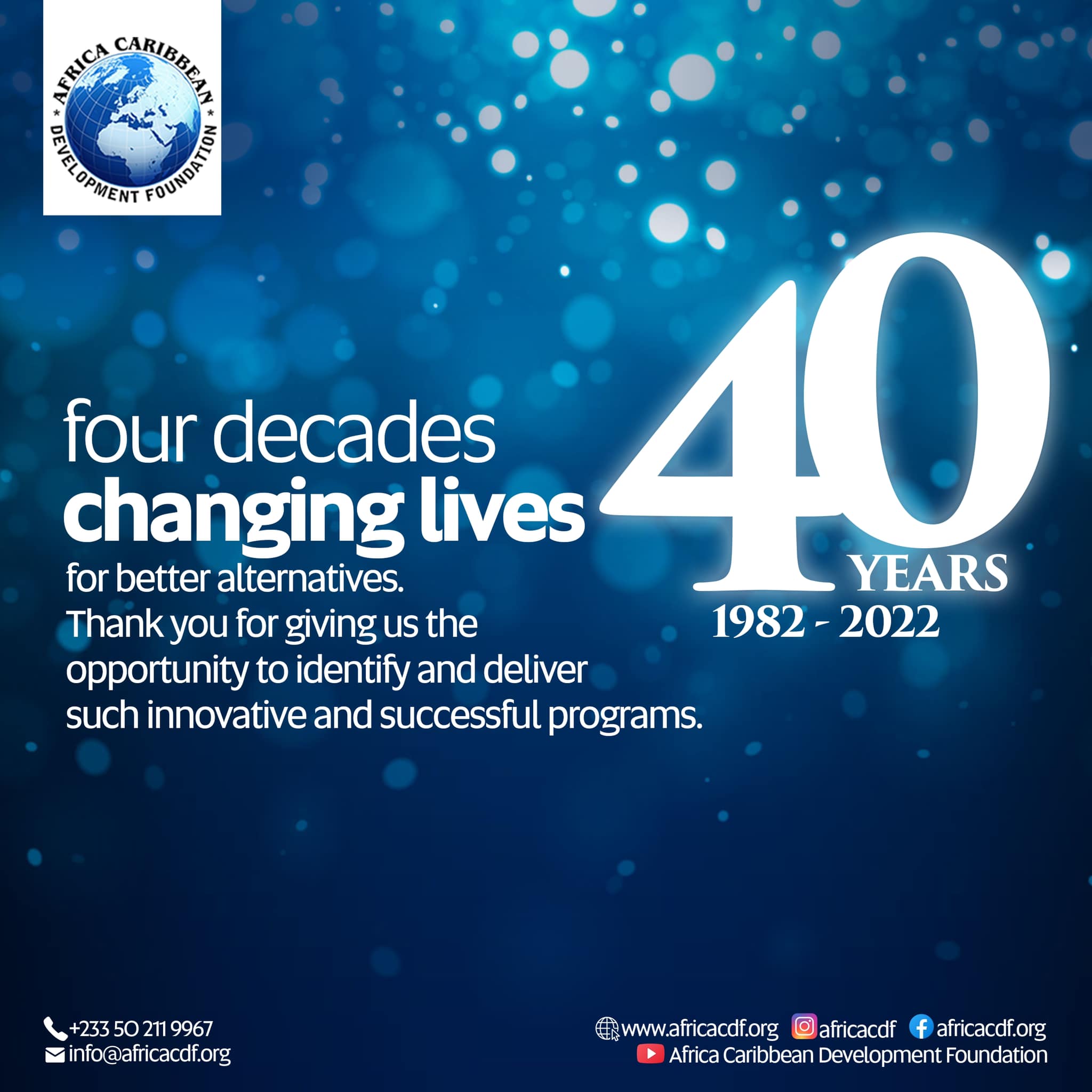 africacdf.org - The ACDF journey began on October 10th,... | Facebook