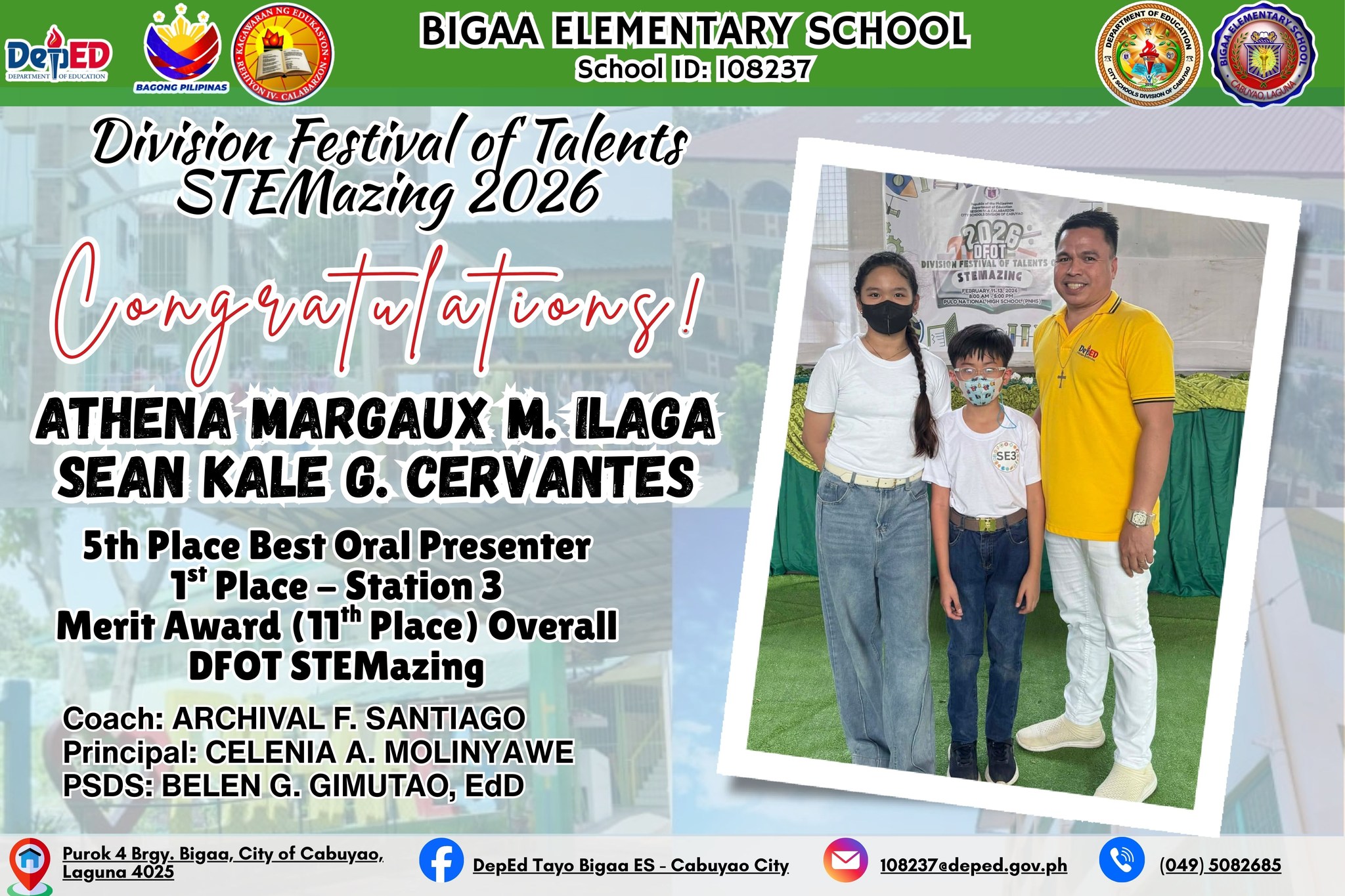 DepEd Tayo Bigaa ES -... - DepEd Tayo Bigaa ES - Cabuyao City