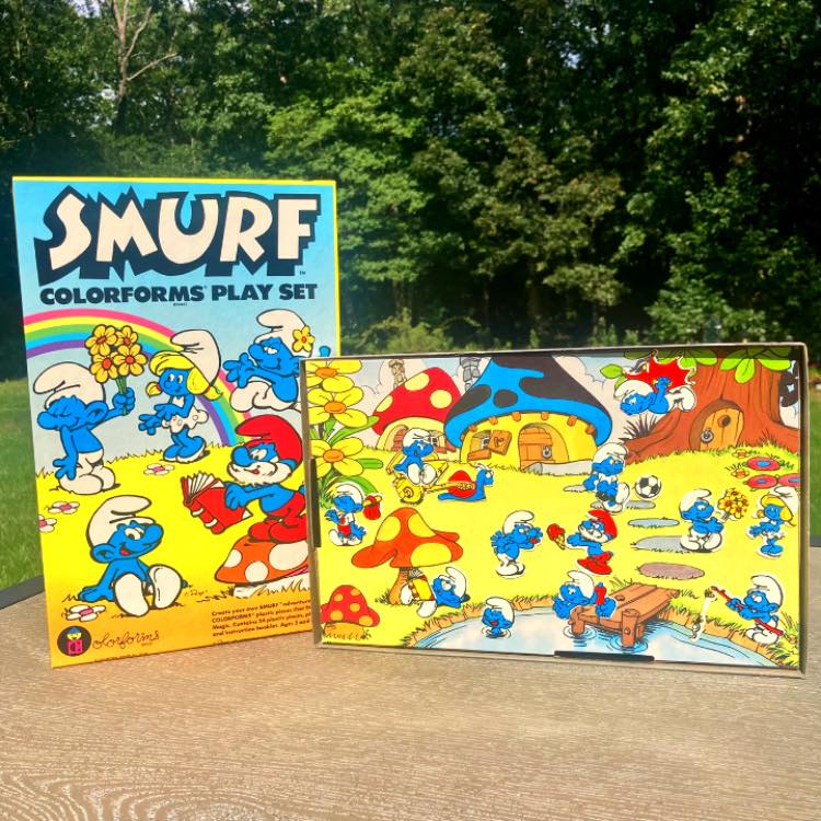 80's - I loved Colorforms back in the day, and this Smurfs one was ...