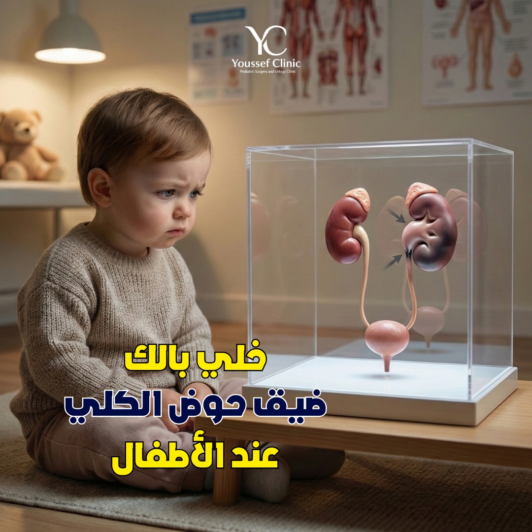 ضيق حوض الكُلى عند الأطفال هو ضيق في الوصلة بين حوض الكُلى والحالب… وده ...