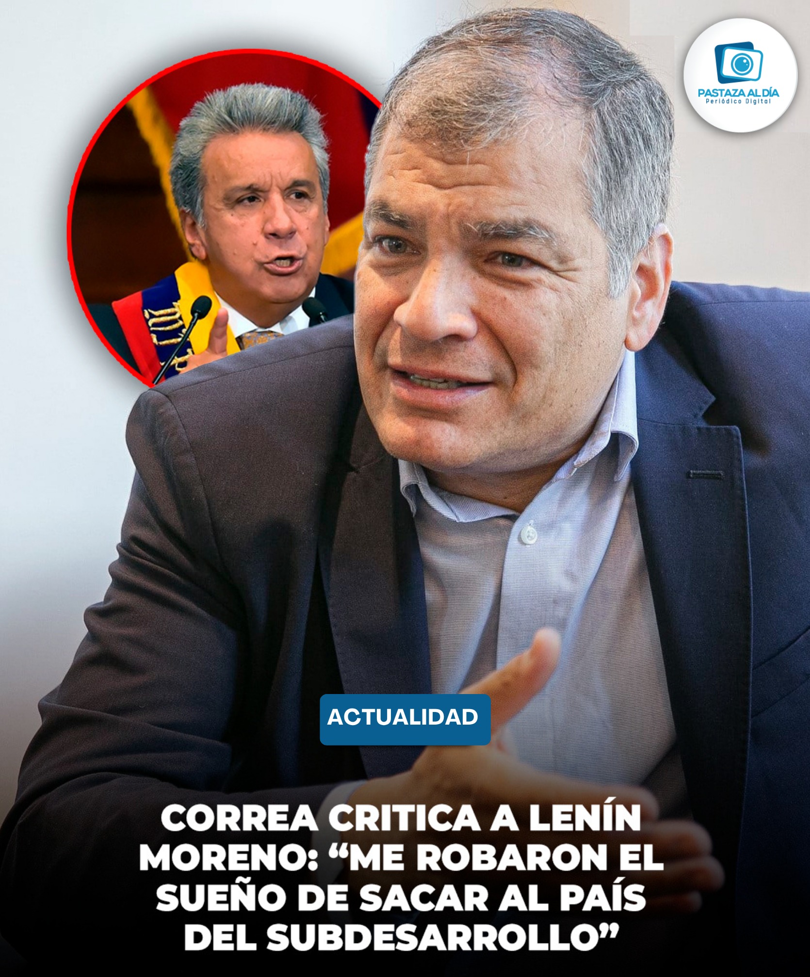 Pastaza - 🗣️ El expresidente Rafael Correa declaró que la traición de ...
