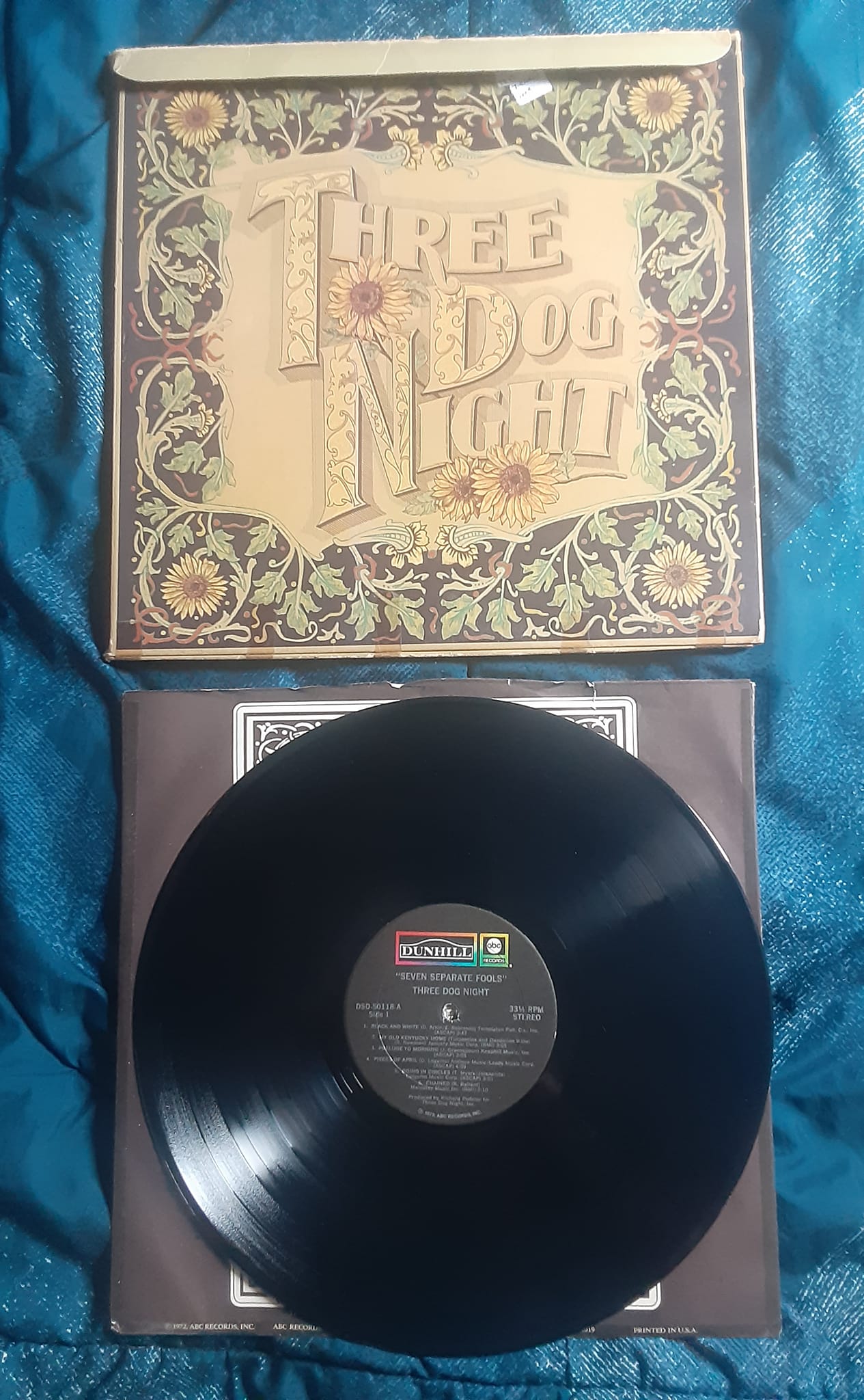 Seven Separate Fools Three Dog Night w/cards 1972 ABC/Dunhill Records