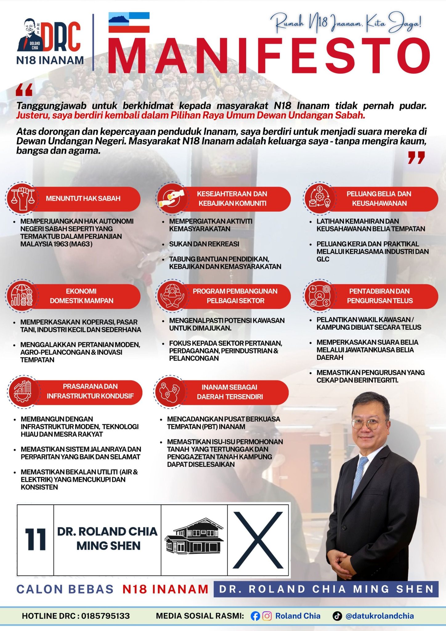 Friend - Keluarga N18 Inanam, Inilah manifesto yang saya bentangkan dan ...