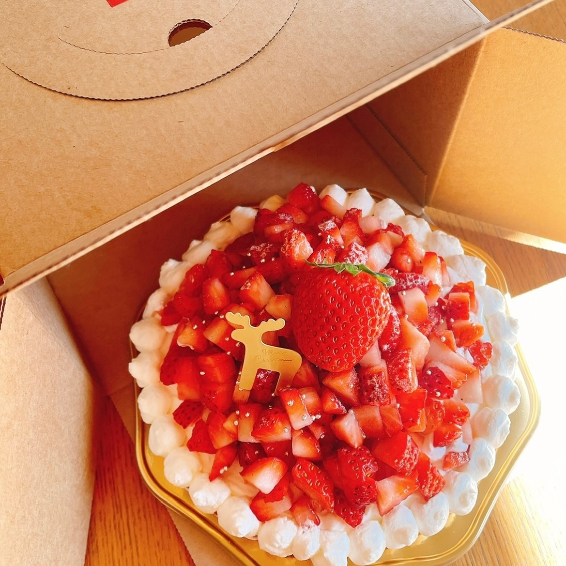 🦌 ♥️🌲2025Christmas tarte🌲♥️ ◇苺のホワイトスノータルト