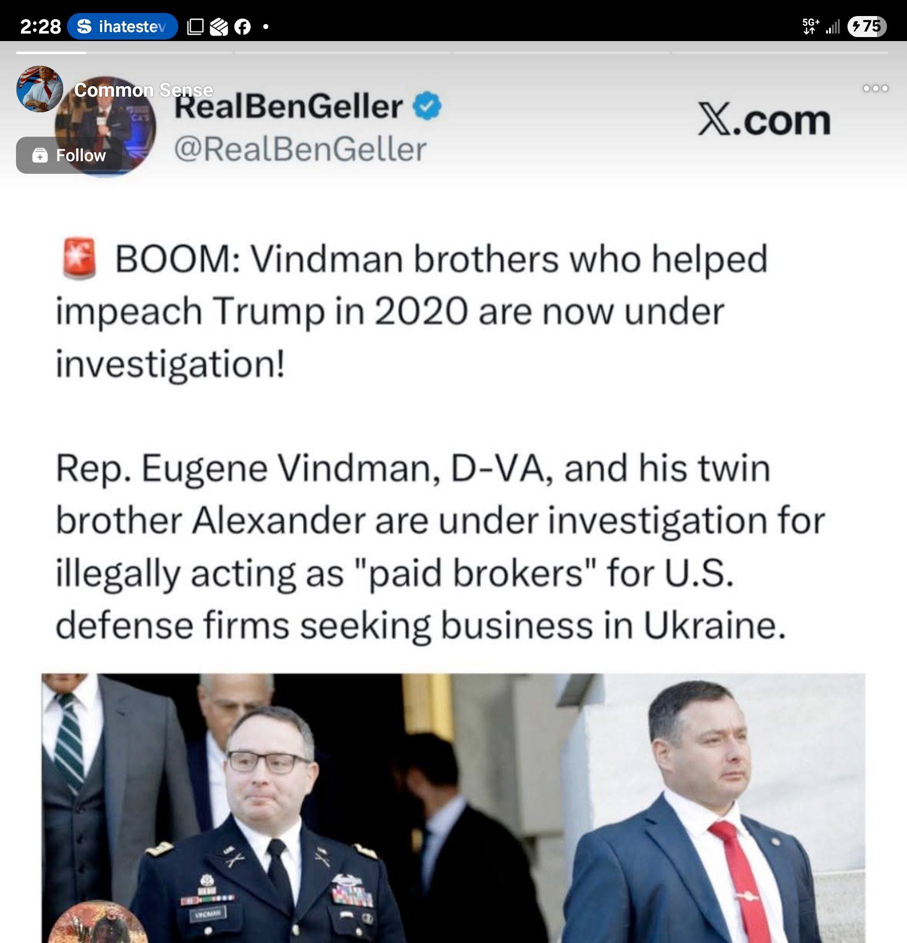 M.A. - I don't think there are two more smug, self-important gas bags ...