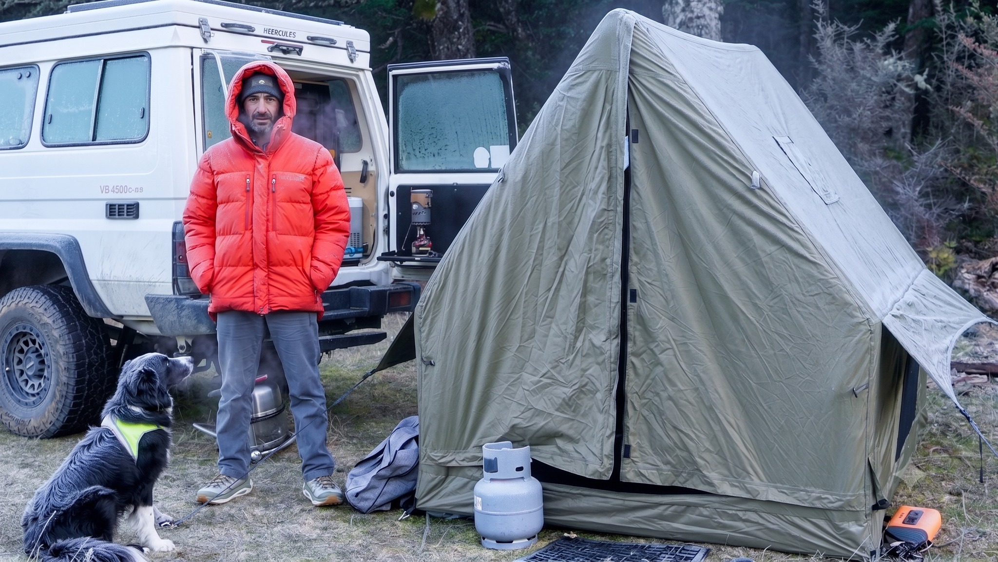 Video up now! -10c.... in the cheapest inflatable tent on Amazon
