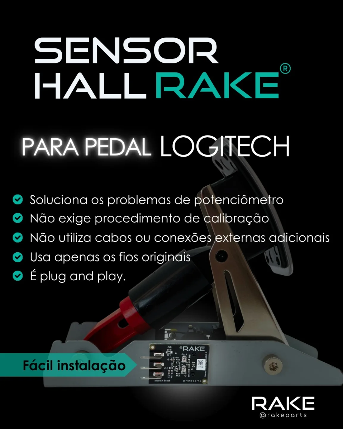 Rake Parts - 🎮 Chega de pedal falhando! 🚗 Sensor Hall... | Facebook