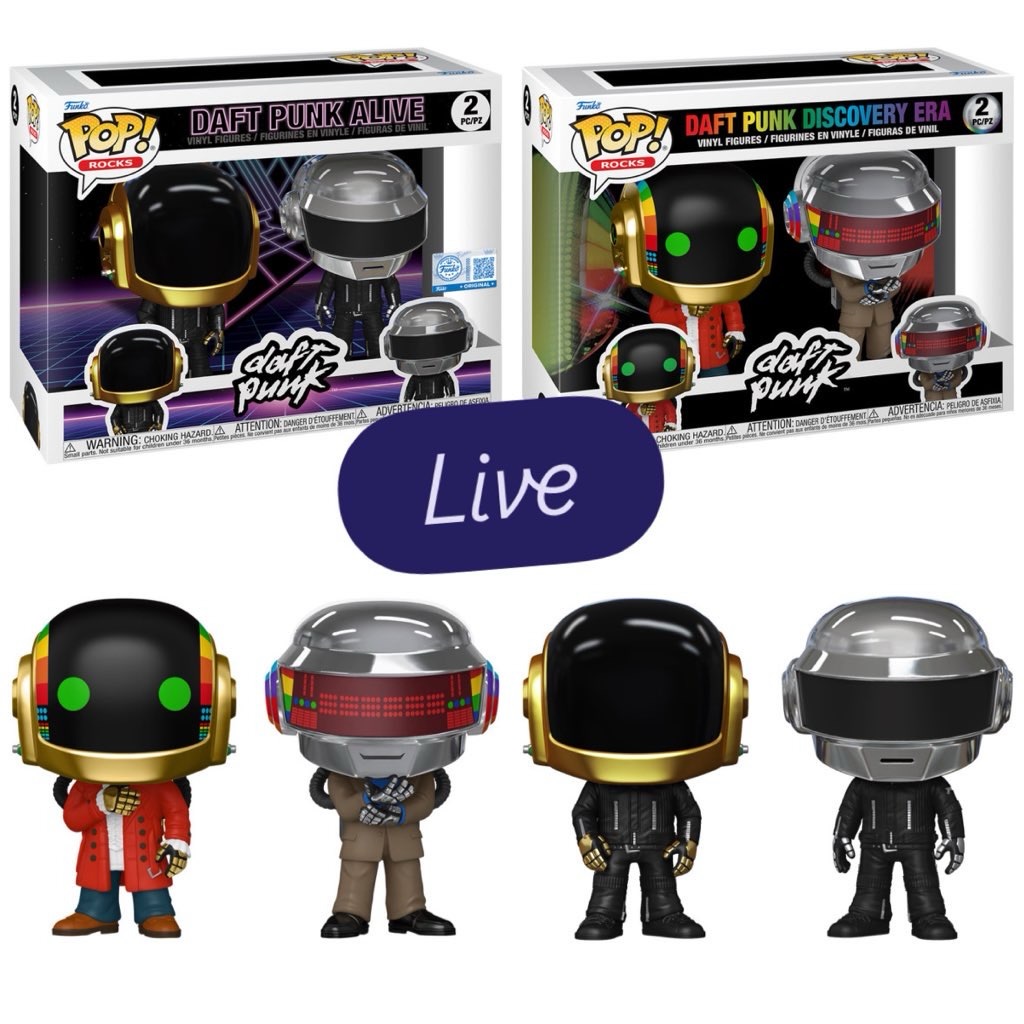 Restock! Funko Shop exclusive Daft Punk Alive POP! 2 Pack ~ Linky