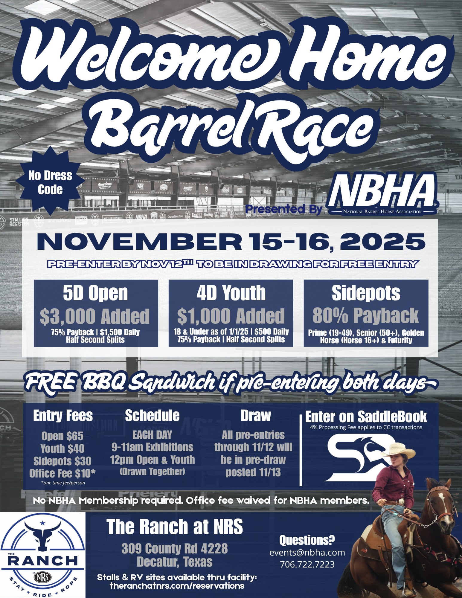 Upcoming Barrel Racing Events | Join us in Decatur next month | Facebook
