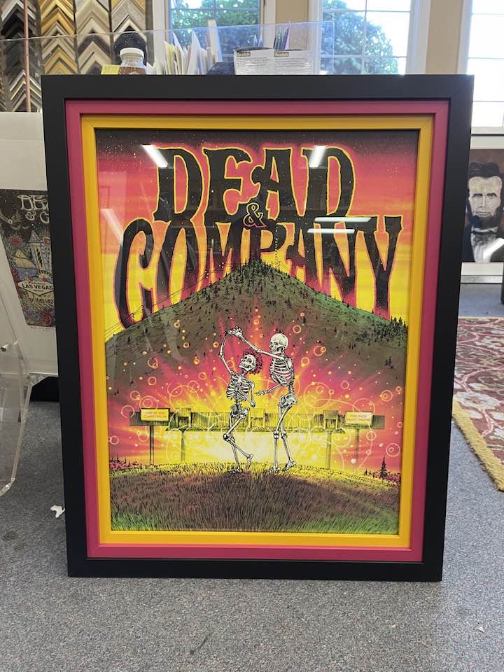 Framed Grateful Dead 1995 Fall Tour Poster
