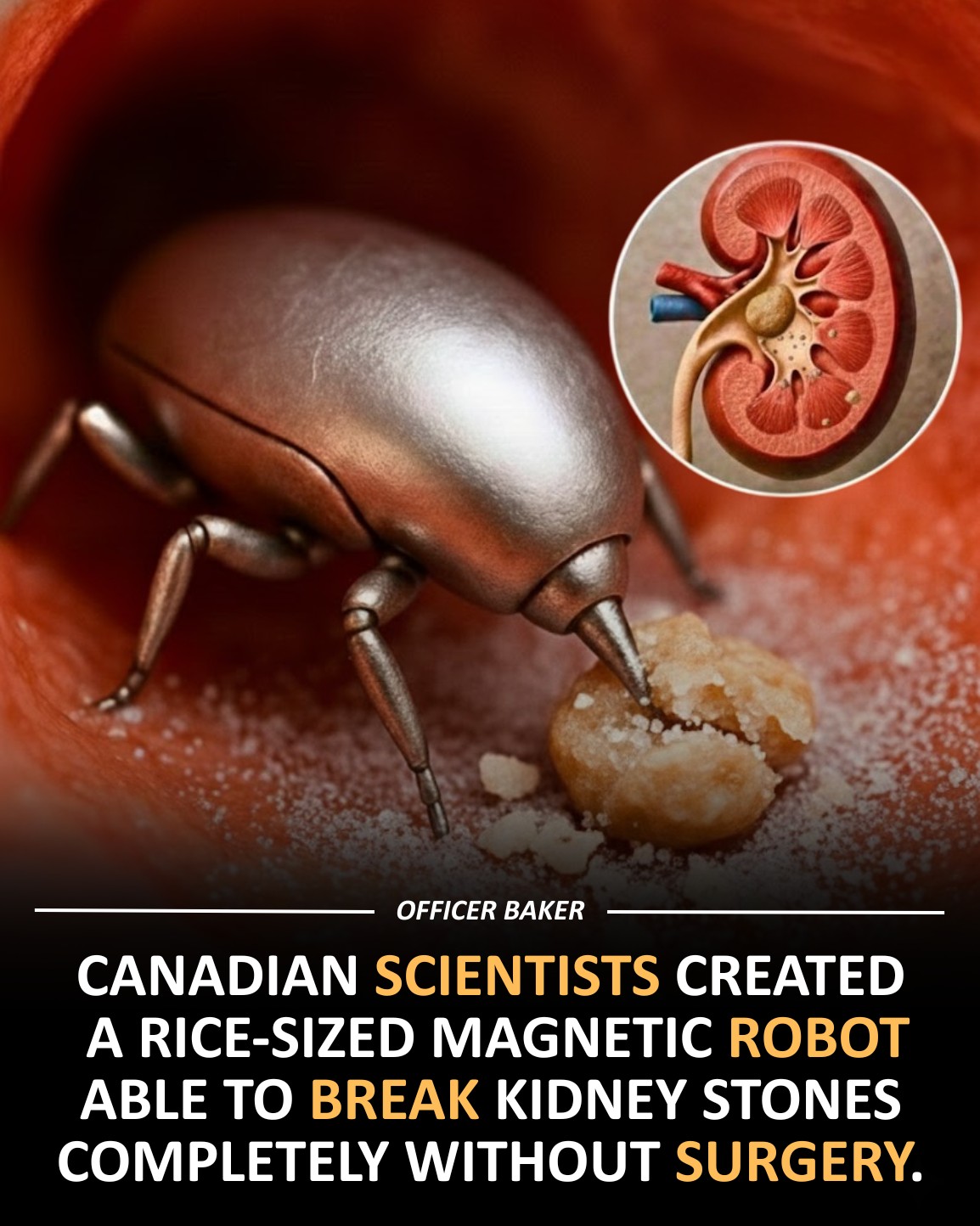 Officer - Canadian team built a rice sized robot that breaks stones ...