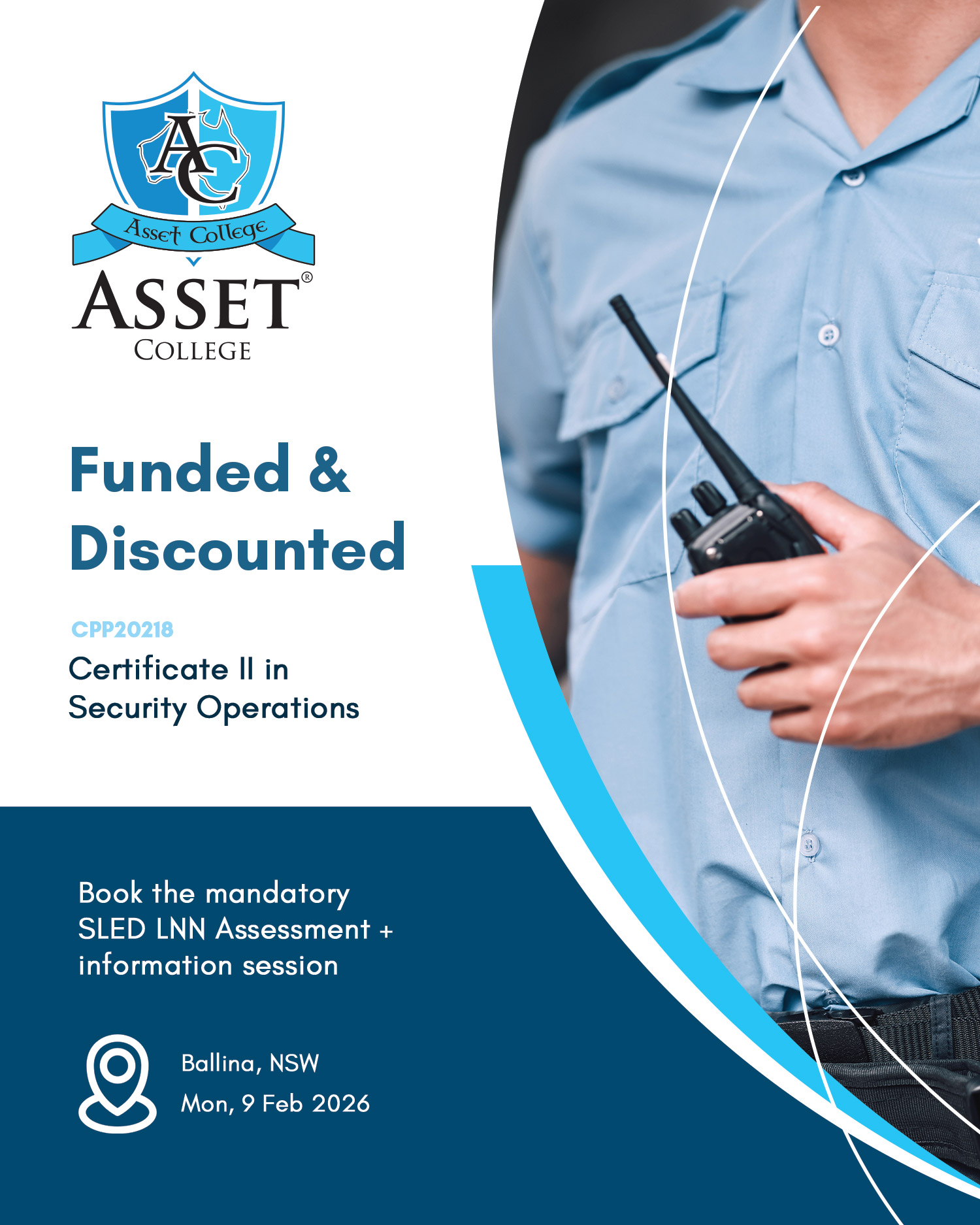 🚨 Funded & discounted security... - Asset College - RTO 31718 | Facebook