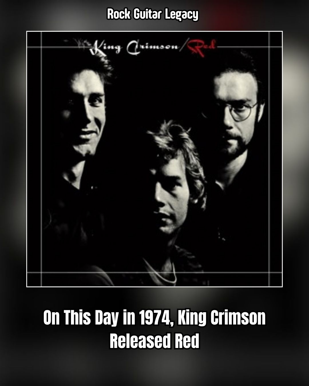洋楽 King Crimson Red UK Org 1st press On This Day in 1974, King Crimson Released Red On October 6, 1974