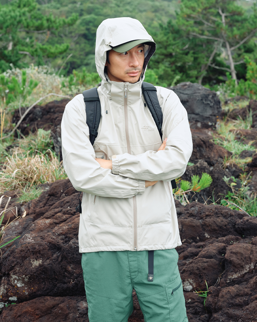 Foxfire 透湿防水　メンズS Foxfire - 【Mizzleap Jacket】 Foxfireオリジナル透湿防水素材エアロ