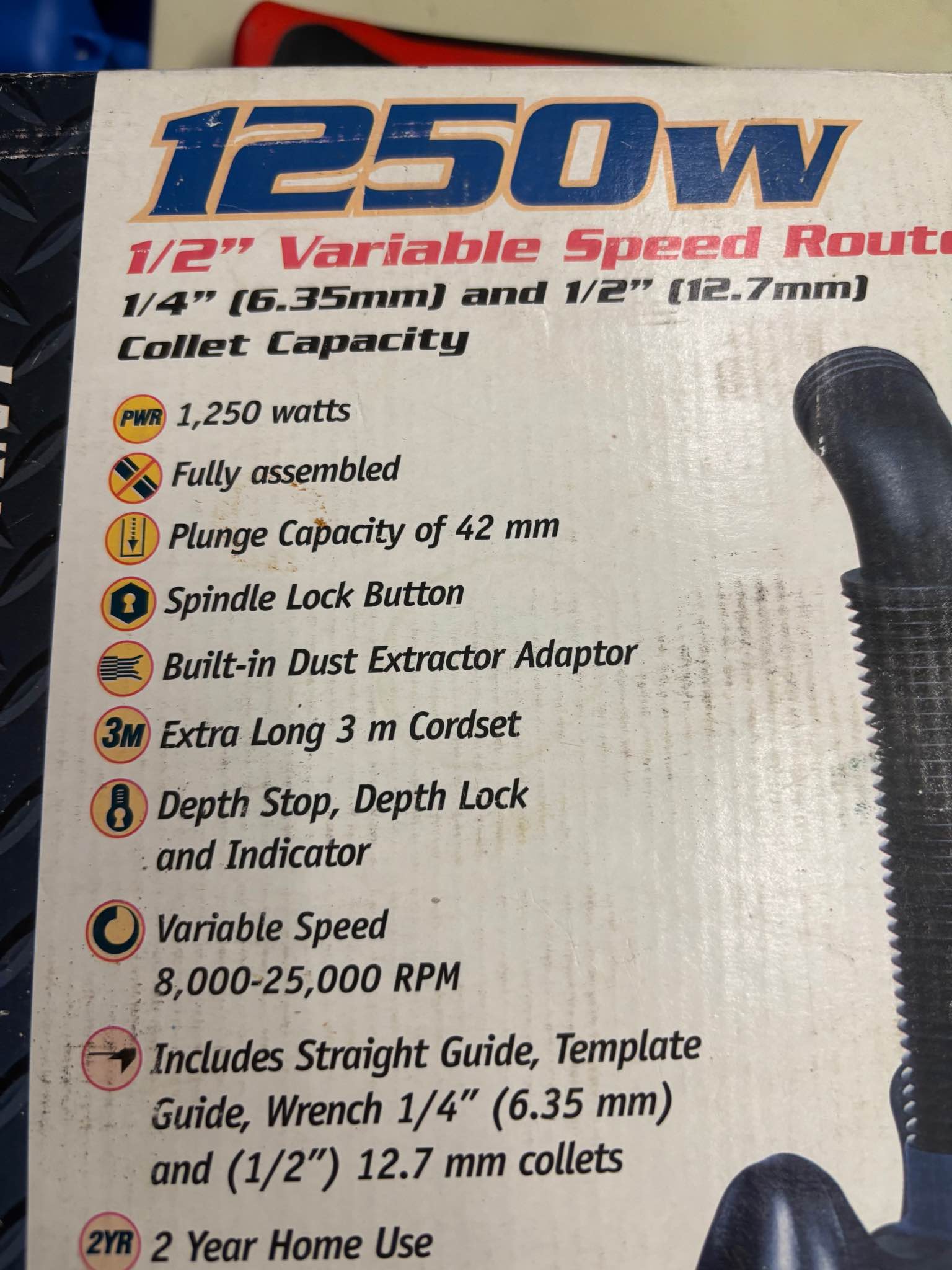 Variable speed router 1250w with bits - Routers - Sydney, Australia ...