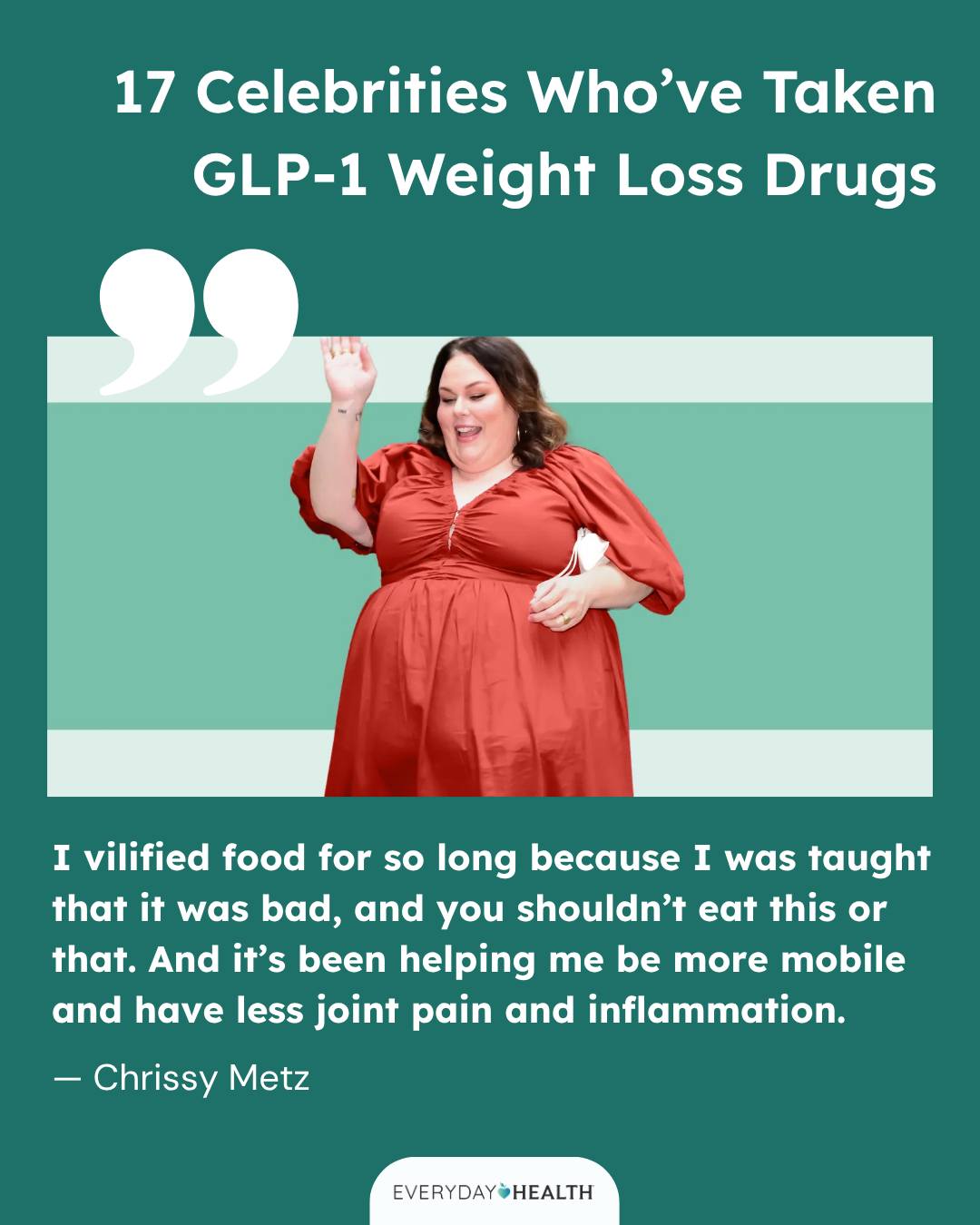 Fan-fave 'This Is Us' actress, Chrissy Metz, was dubious about GLP-1s for years, assuming they wouldn't work or unpleasant side effects would make the experience unbearable. But as she started perimenopause, she
