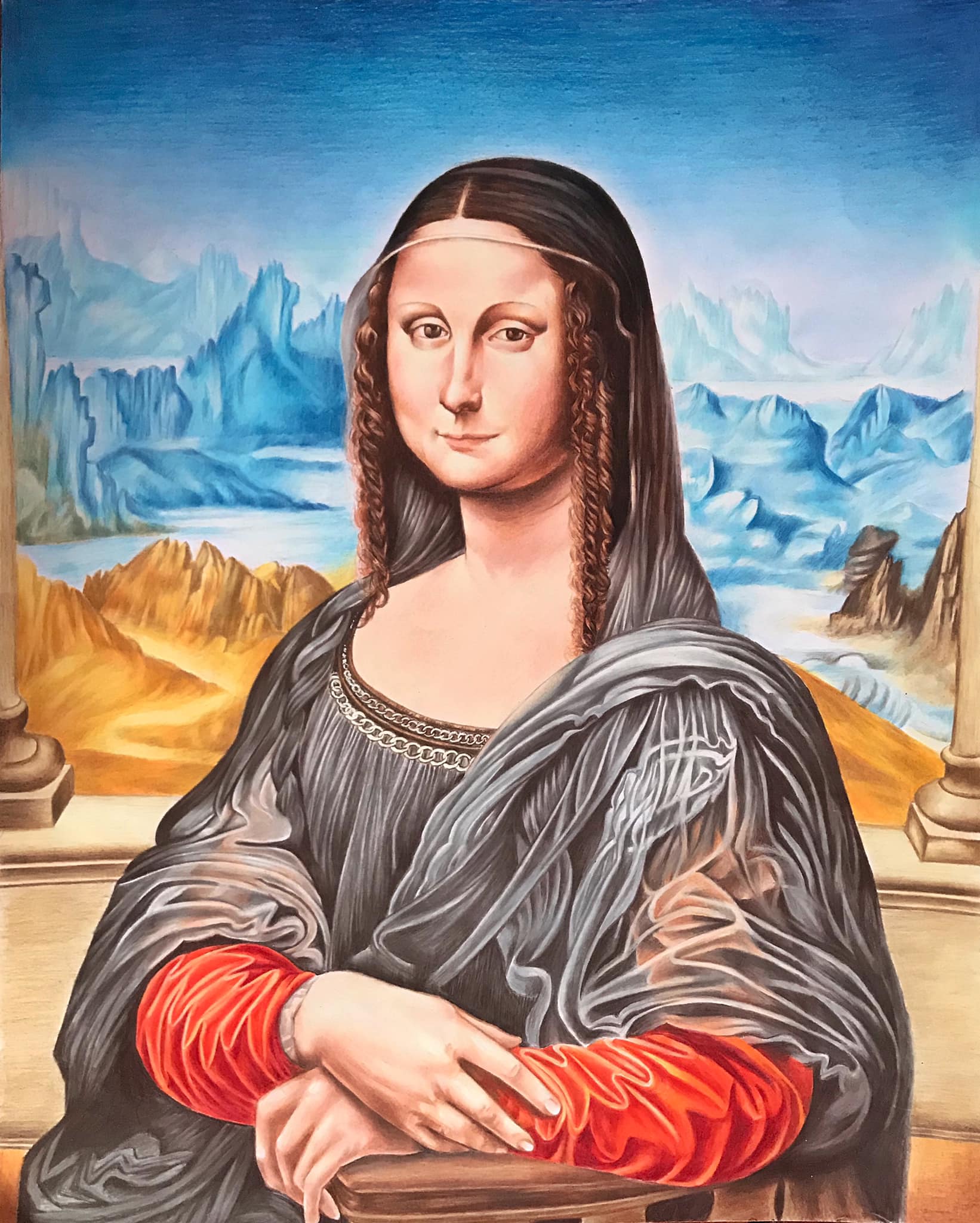 Break 版画 of Drawing Coffee MonaLisa Zingaro