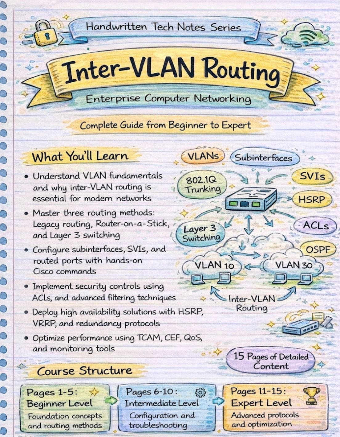 Router Nest - Inter-VLAN Routing Notes via Abhiney 👏👏 -... | Facebook