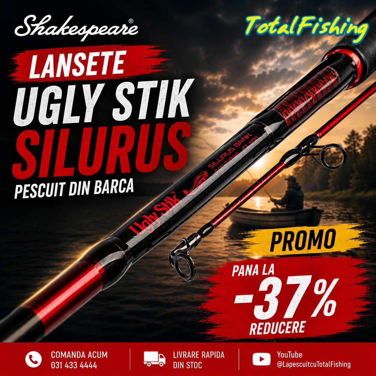 Magazinul - 🎁Pana la -37% Reducere la lansete Shakespeare Ugly