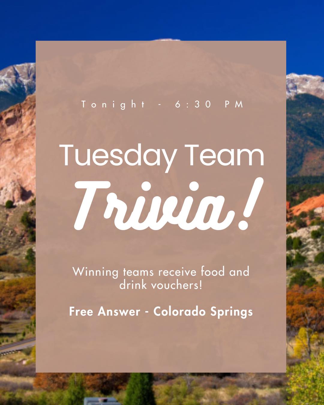 St. - Tonight at 6:30 PM — Team Trivia! Bring your crew and battle it ...