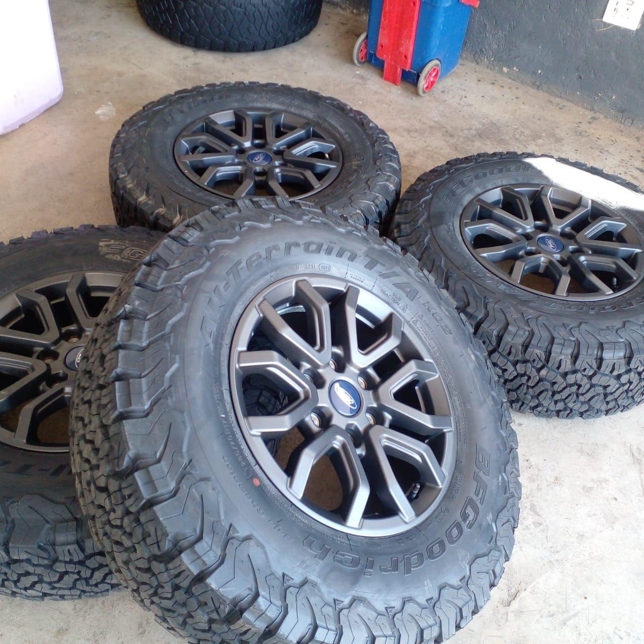Ford Ranger raptor 17 rims original mags with brand new tyres bf ...