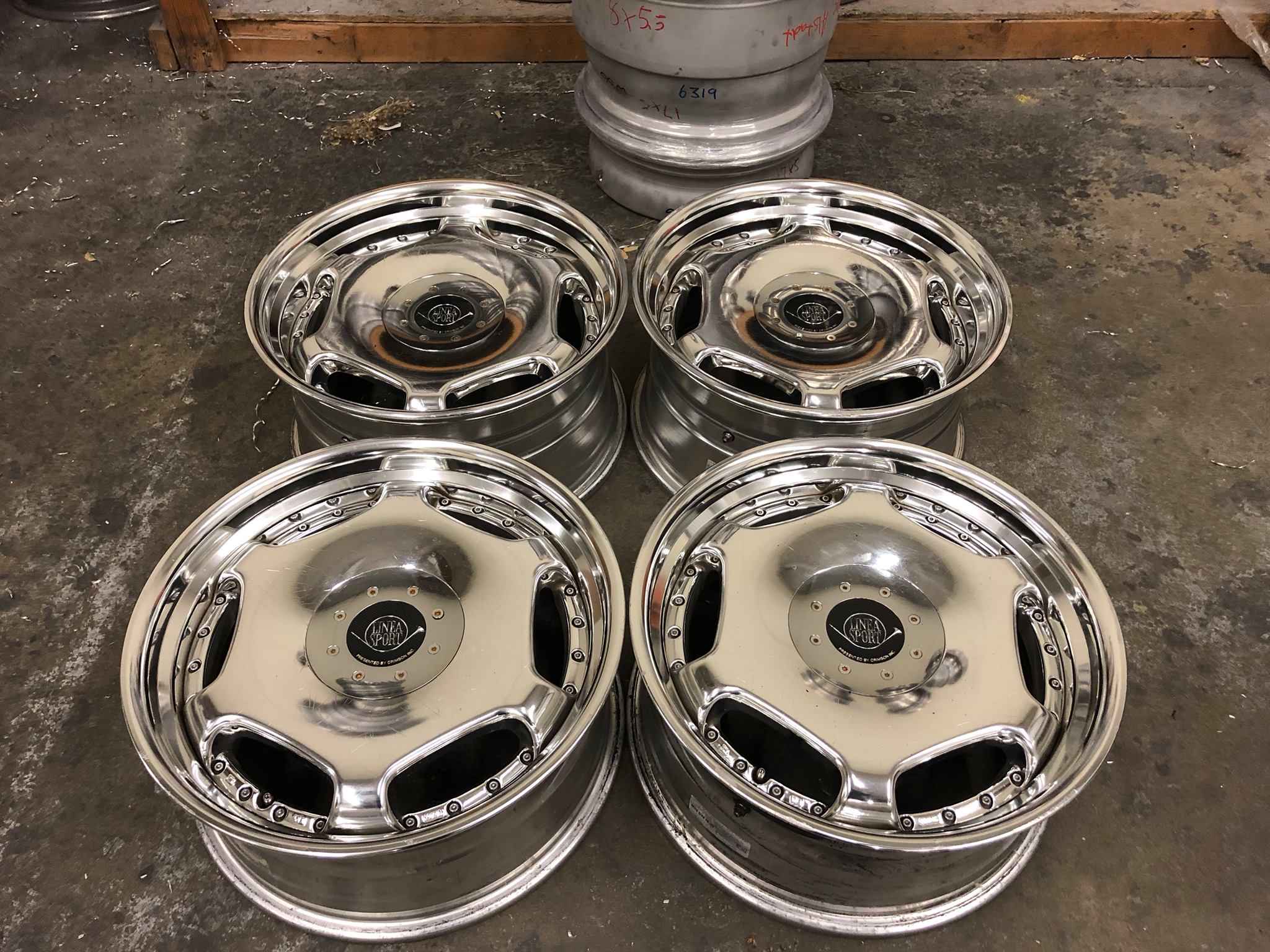 R①/リネアスポーツ threepiece.us - crimson sport linea vip 5x114.3 18x8+34 18x9+34