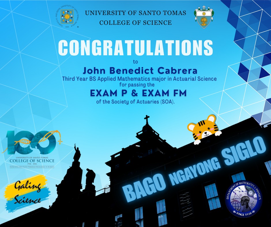 UST Department of Mathematics and Physics | Manila