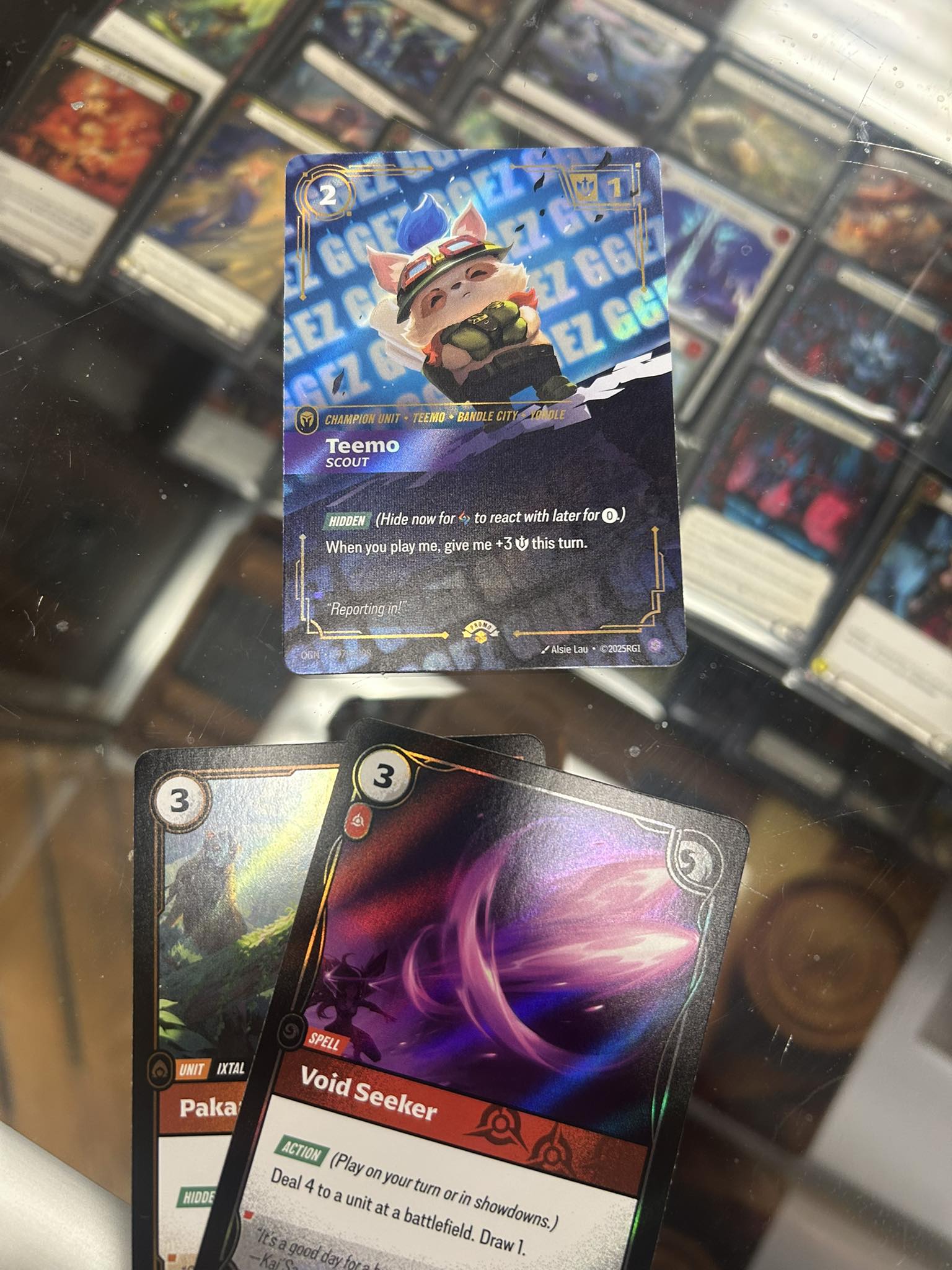Pulled a holographic Blind Monk card from League of Legends TCG