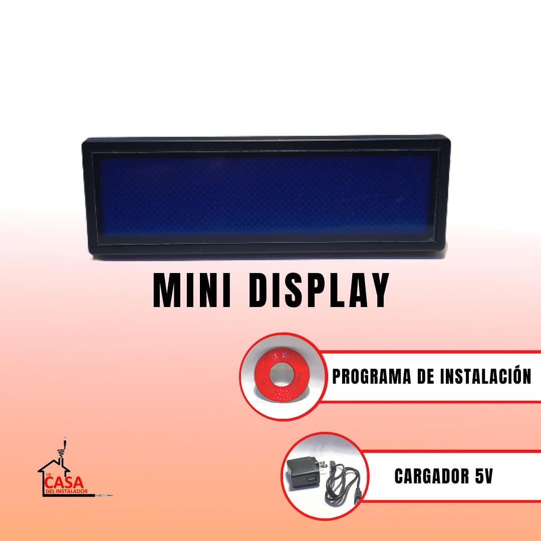 Mini display programable Largo :... - La Casa Del Instalador
