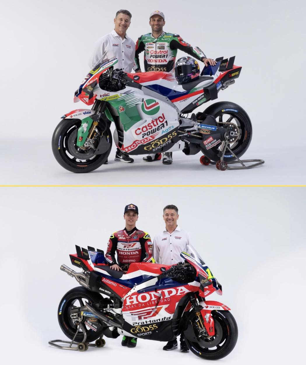 A touch more colour on Castrol Honda LCR's bike for 2026 👀 #MotoGP