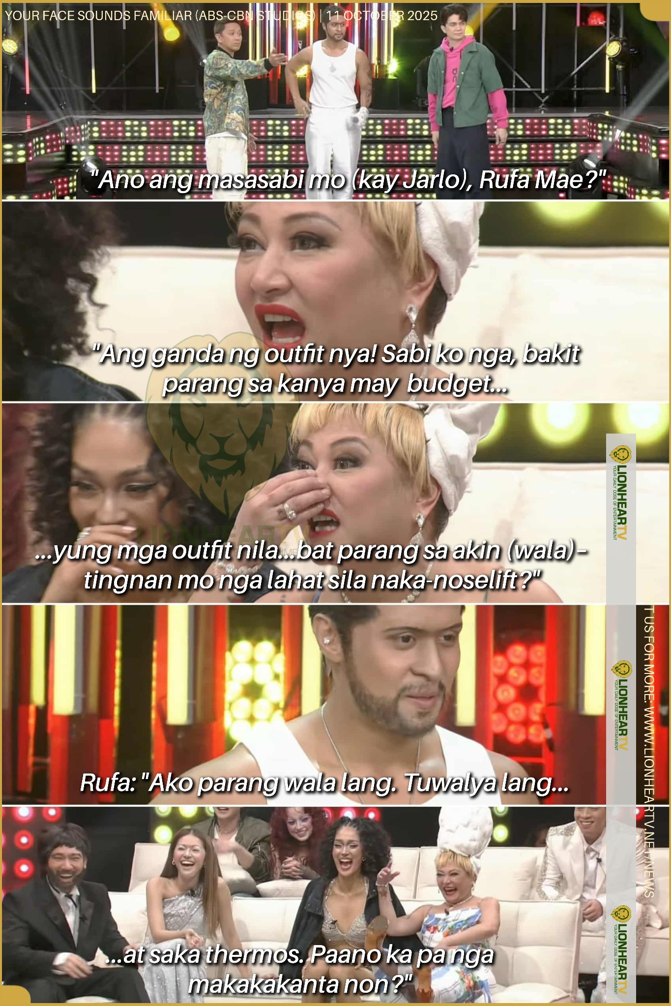 LionhearTV - Your Face Sounds Familiar ba 'to o 'The Rufa Mae Show' 🫢😂😂 ...