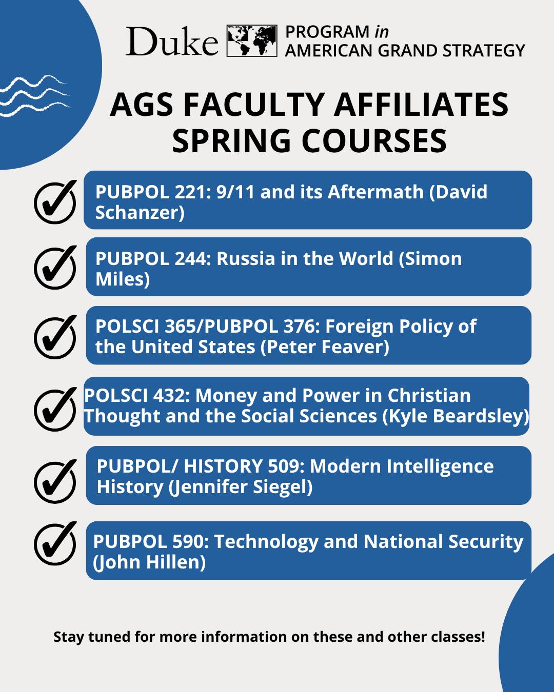 Duke - Bookbagging opened today! Check out Fall 2025 courses taught by ...