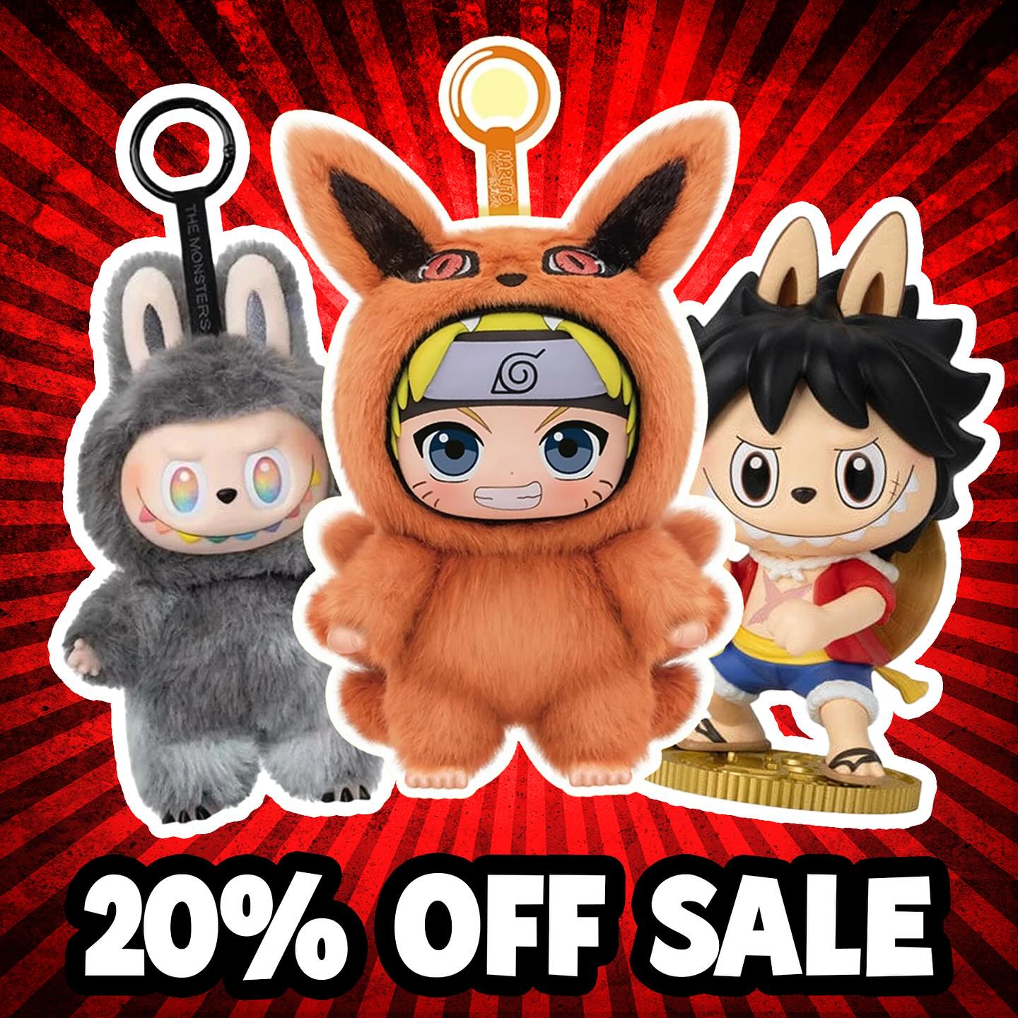 POPMART section has been restocked and 20% off! . All orders for