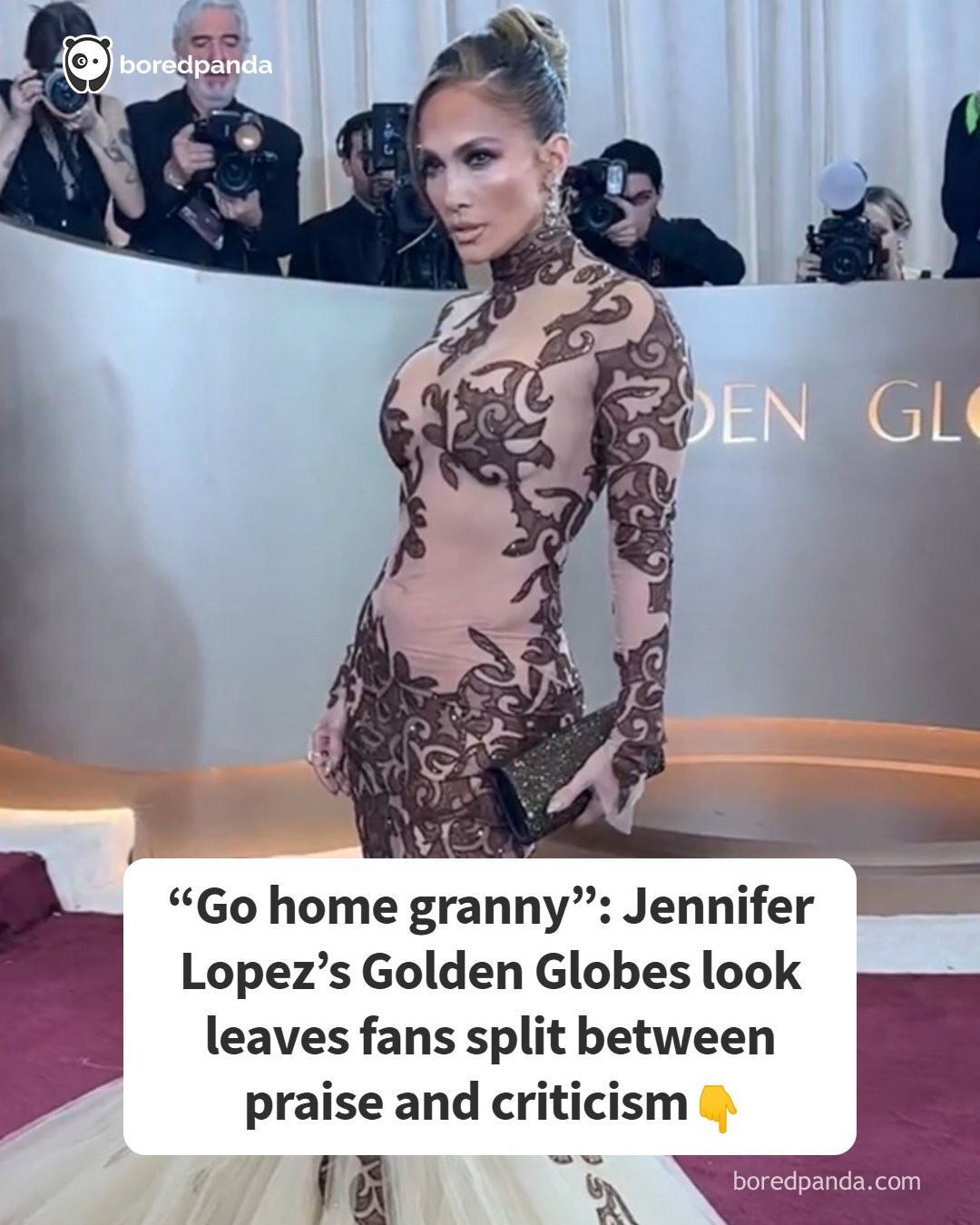 Go home granny”: Jennifer Lopez's Golden Globes look leaves fans split between praise and criticism (link in the comments)