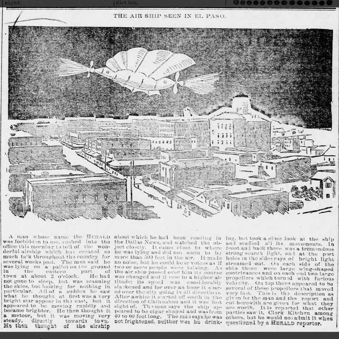An 1897 UFO? This clipping is just one of many 