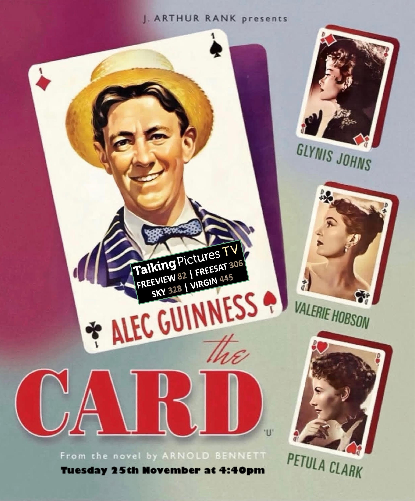 THE CARD (1952) 😁 Tuesday 25th November at 4:40pm Now here is a stellar ...