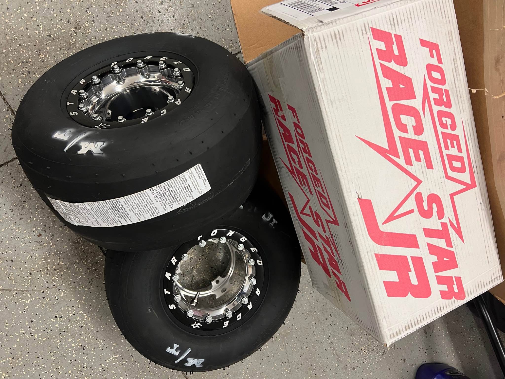 Mickey Thompson ET JR Slicks on Racestar Junior Dragster Polished 8x8 ...