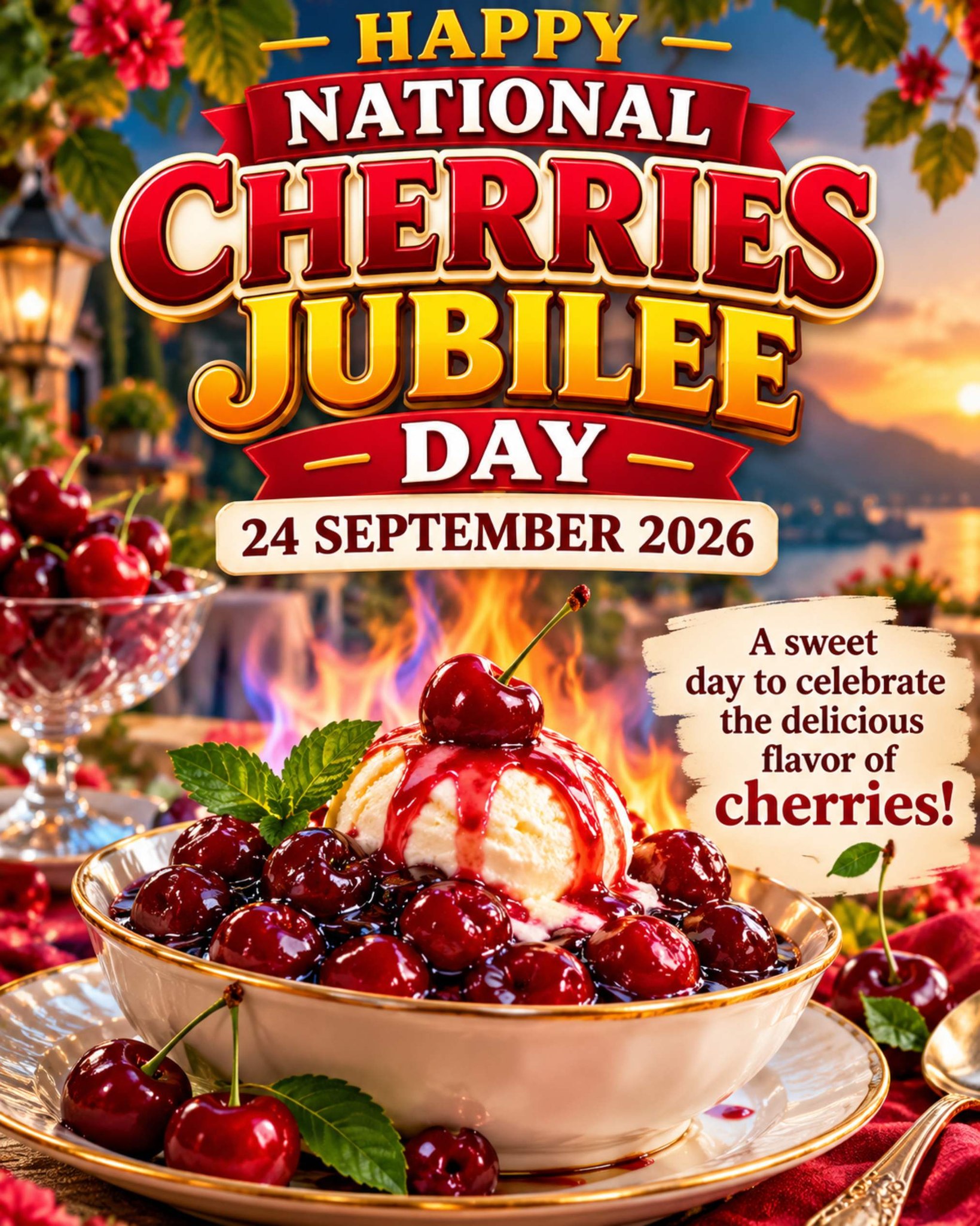 Happy National Cherries Jubilee Day 2026