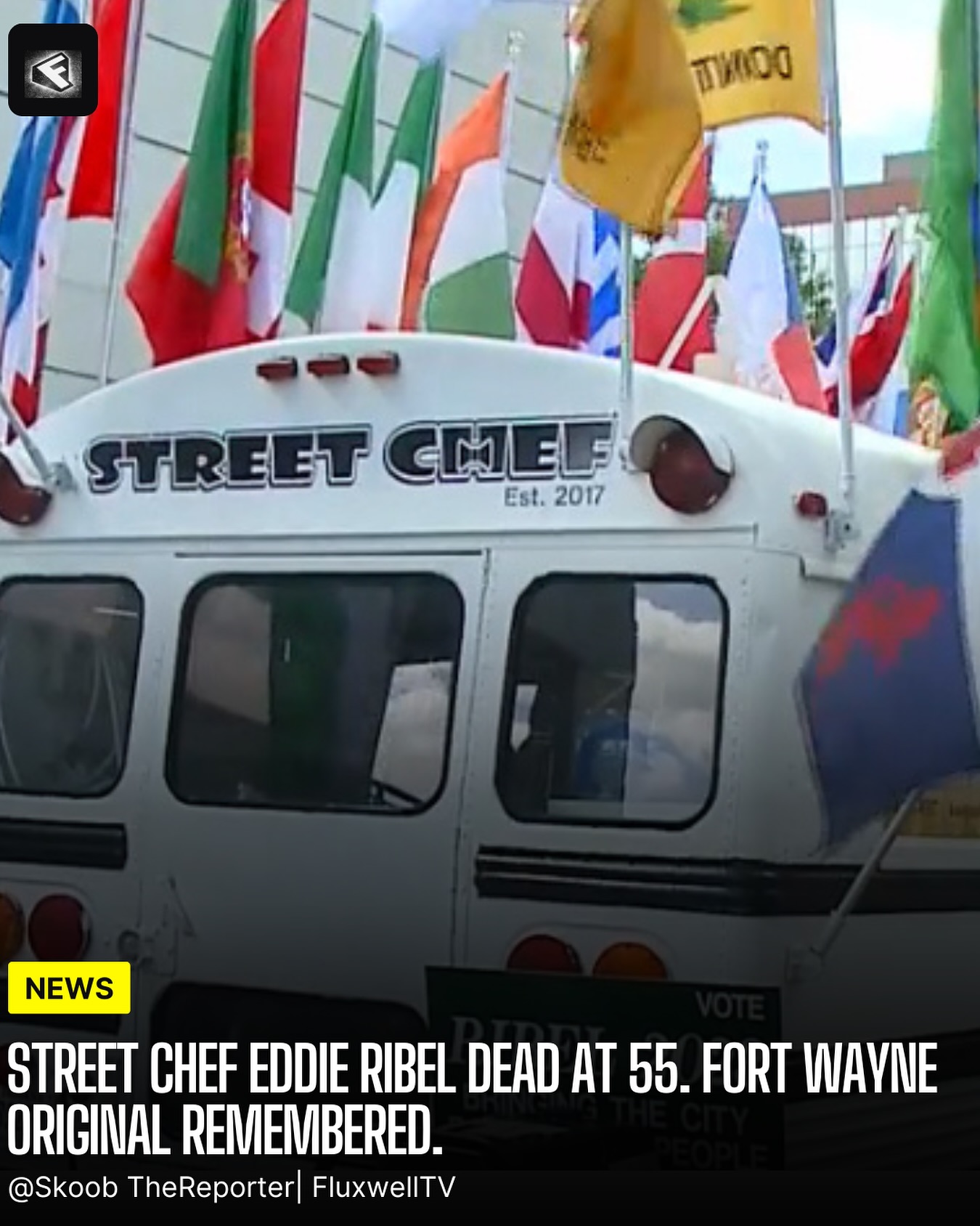 FLUXWELLTV — Eddie Ribel, widely known... - Skoob TheReporter | Facebook