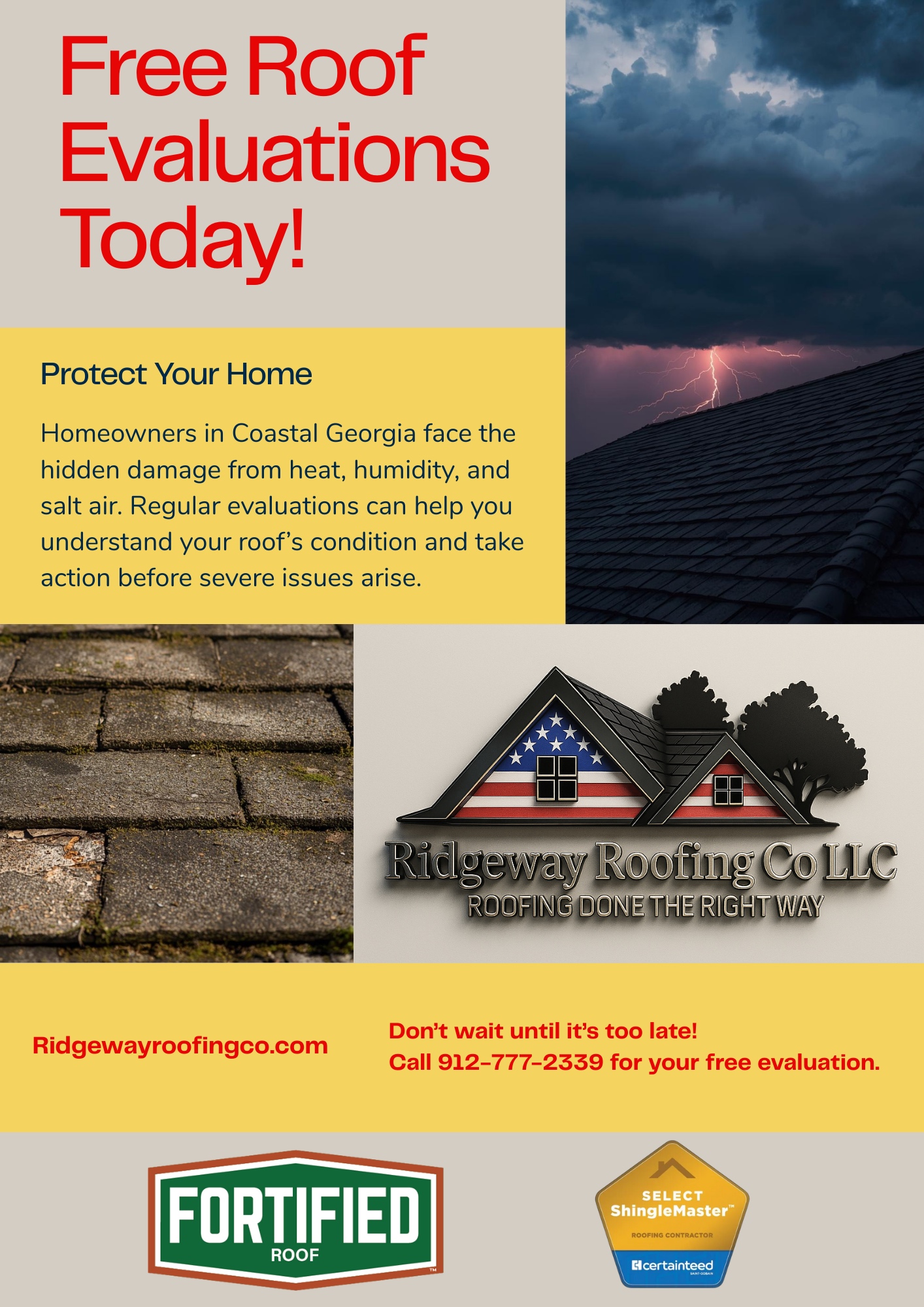 Ridgeway - #FortifiedRoof #CertainTeed #CertainTeedSELECTShingleMaster ...