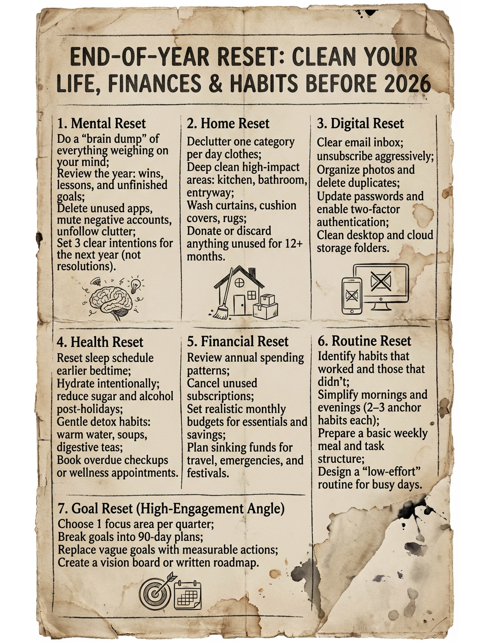 Little - End-of-Year Reset: Clean Your Life, Finances & Habits Before ...