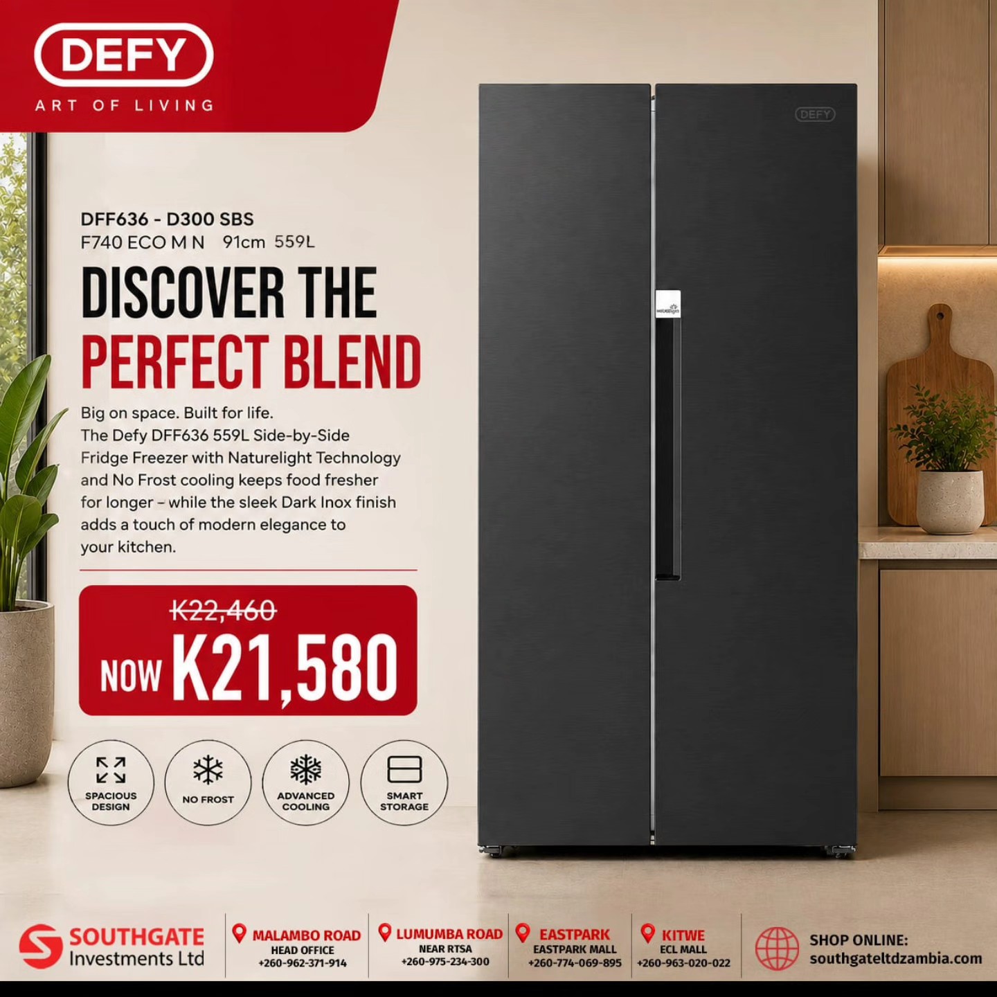 Big on Space. Big on Style. Keep more fresh for longer with the