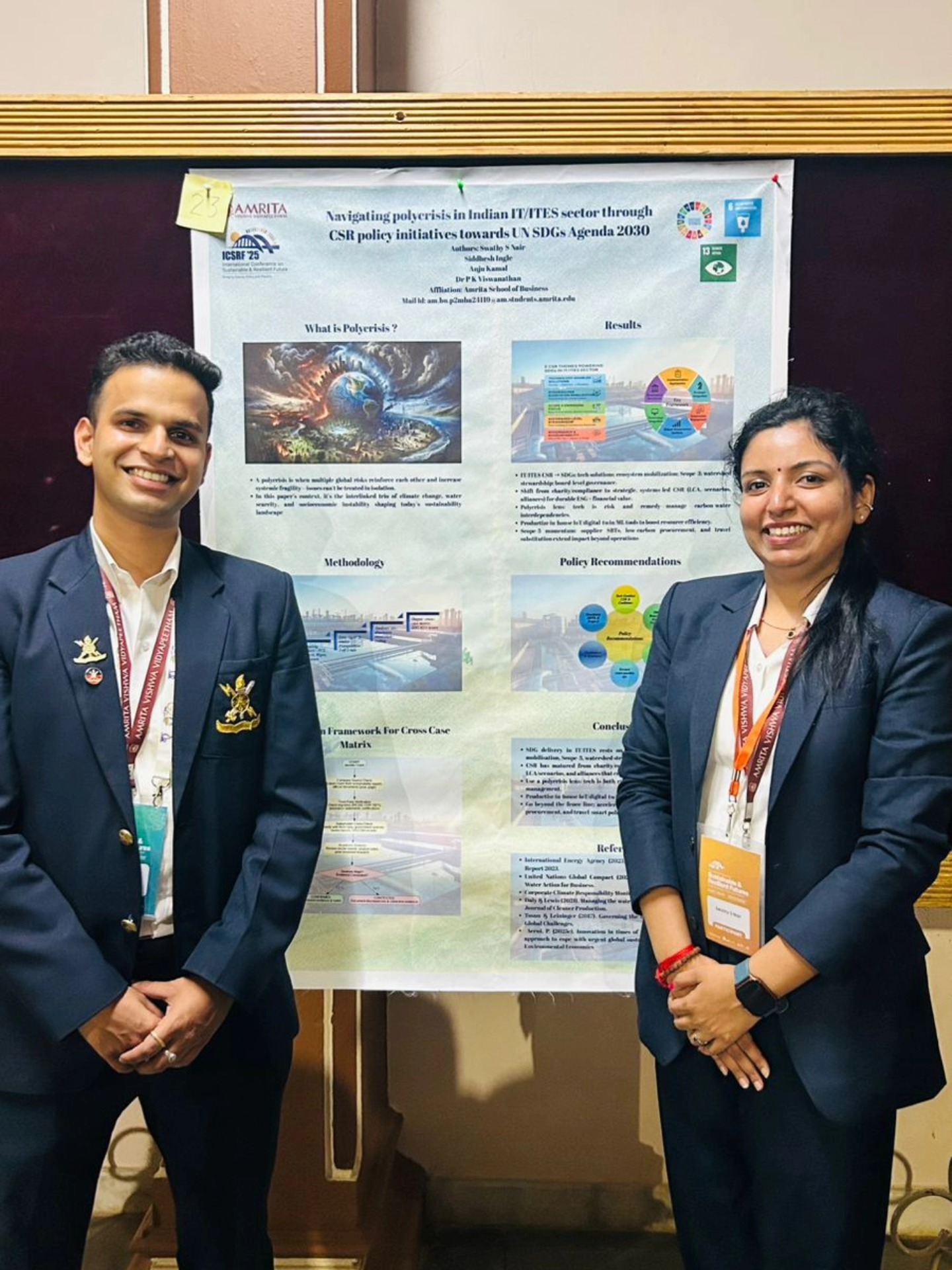 Amrita - We are pleased to share that our students Swathy S Nair and ...