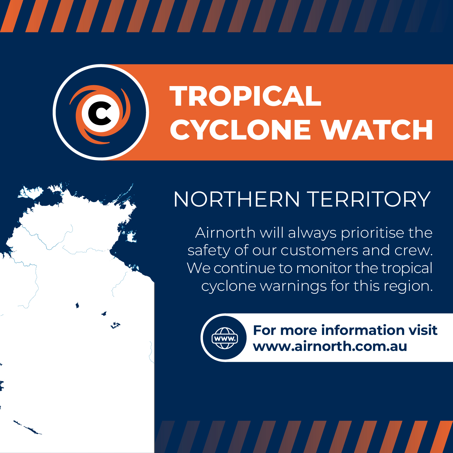 Airnorth - Tropical Cyclone – Monitoring Update We’re monitoring a ...